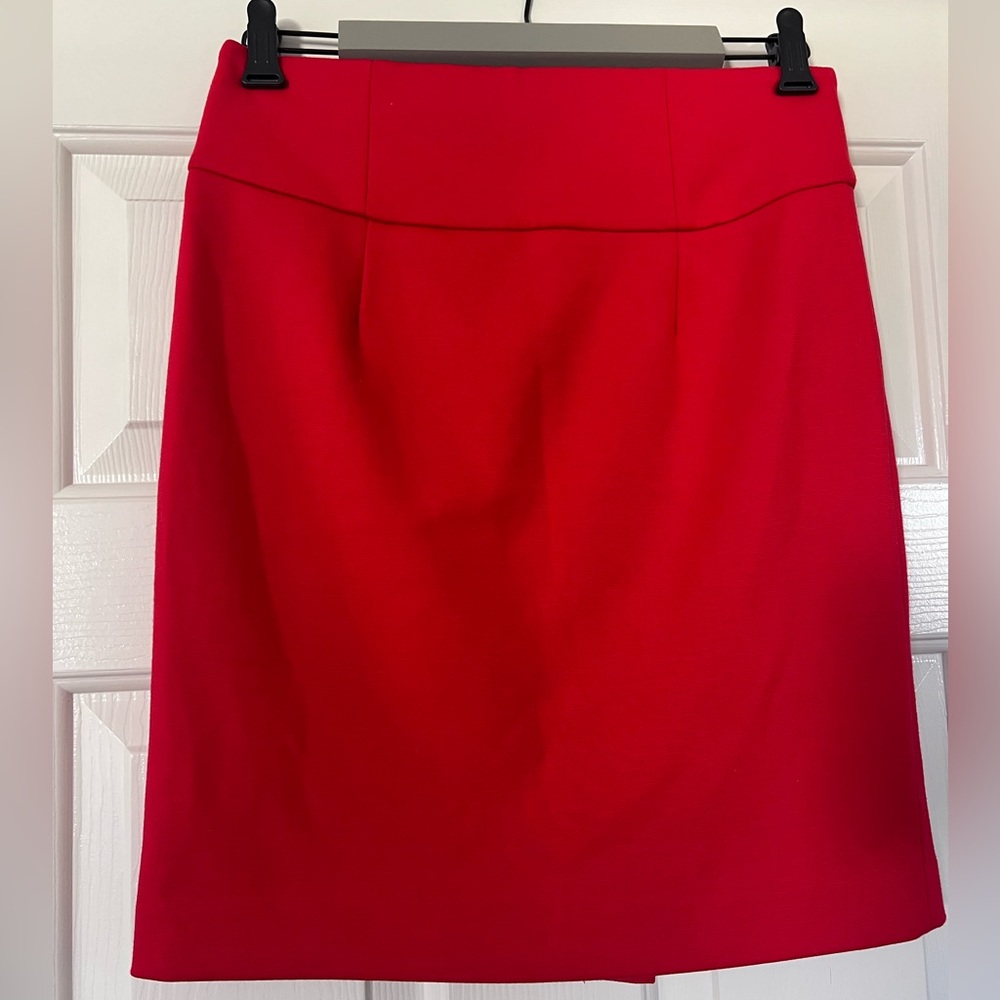 Premise Red Midi Pencil Skirt